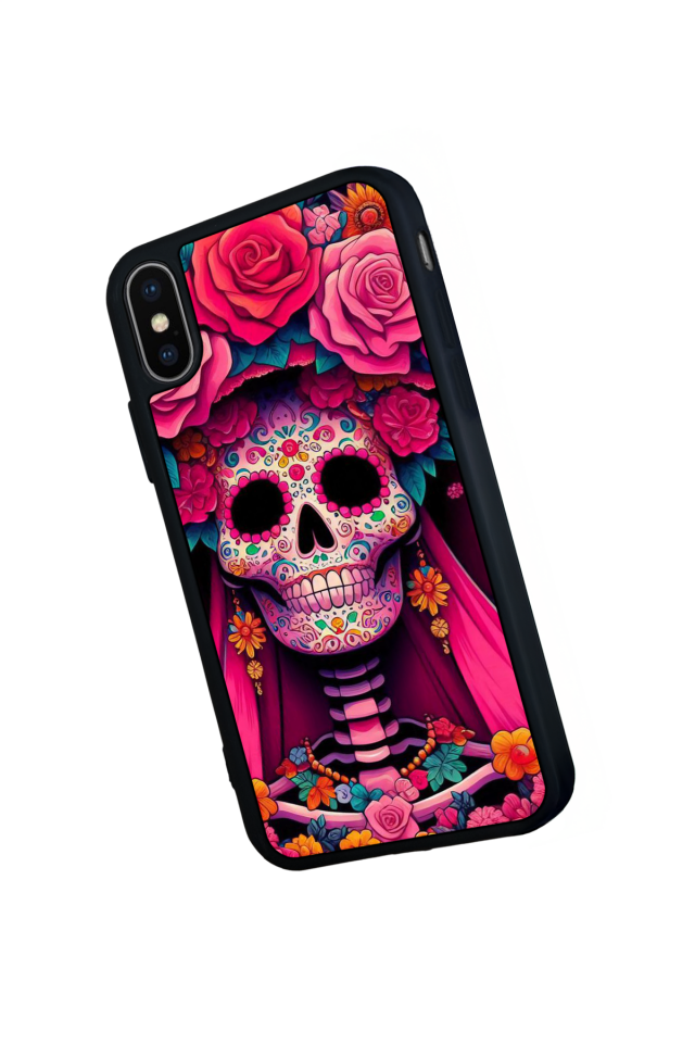 iPhone XS Max Uyumlu KuruKafa Tasarımlı Glossy Premium Kılıf