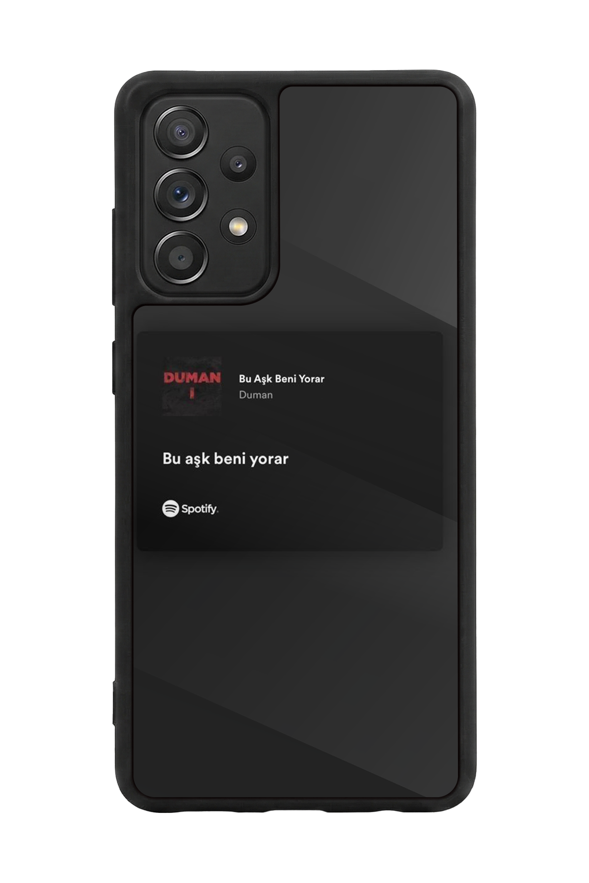 Samsung Galaxy A72 Uyumlu Sarki Sozleri Tasarımlı Glossy Premium Kılıf