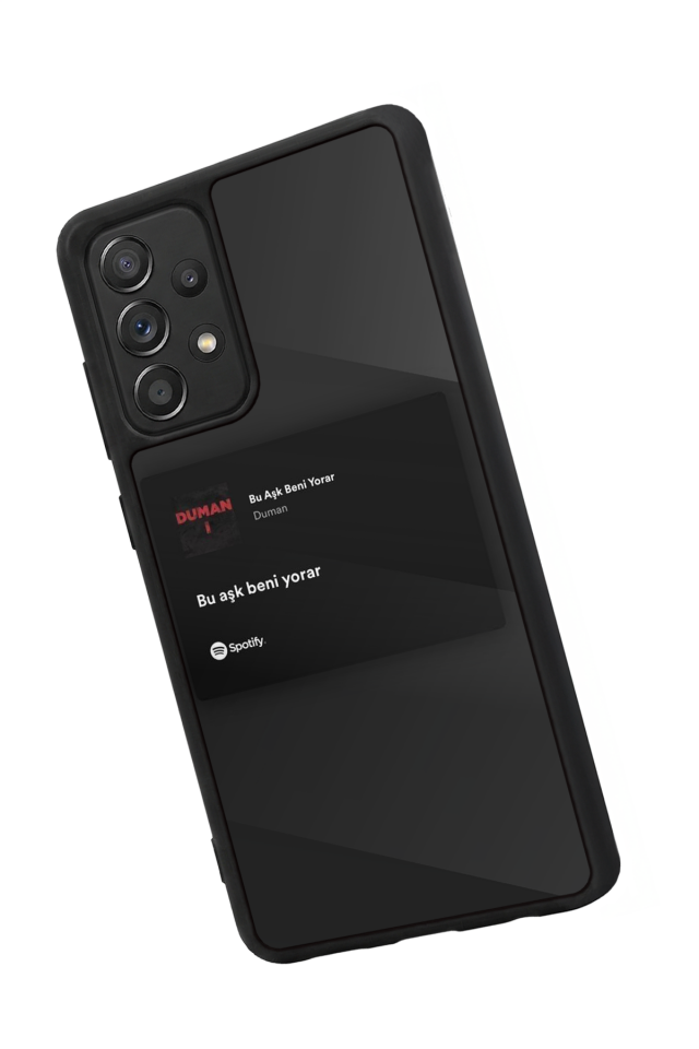 Samsung Galaxy A72 Uyumlu Sarki Sozleri Tasarımlı Glossy Premium Kılıf