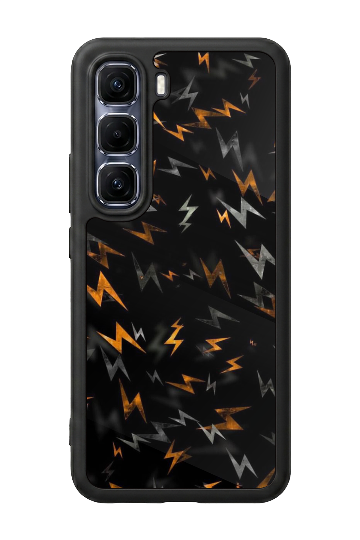 Infinix Hot 60 Pro Plus Uyumlu Simsek Tasarımlı Glossy Premium Kılıf