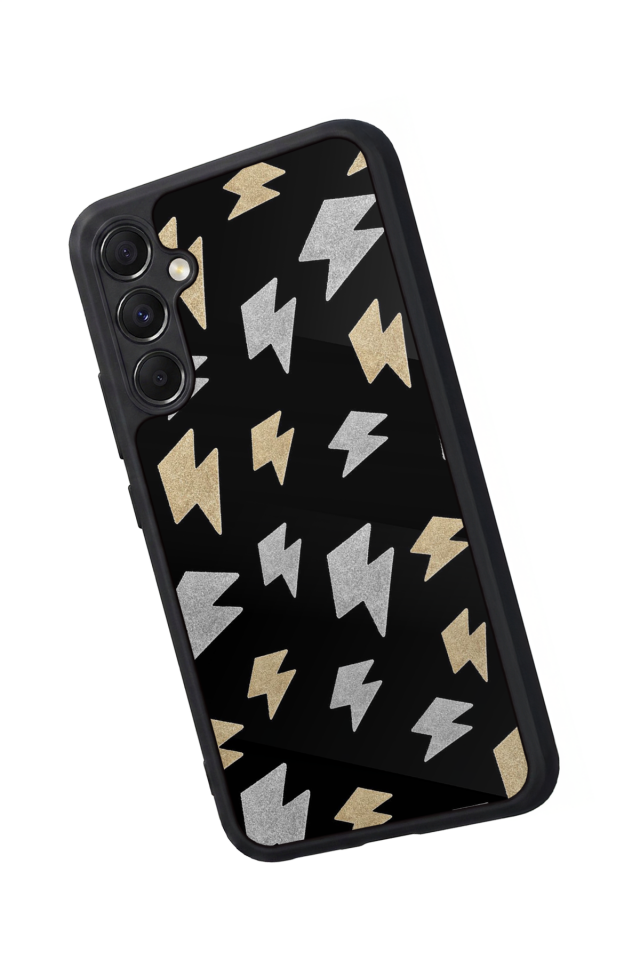 Samsung Galaxy A34 Uyumlu Simsek Tasarımlı Glossy Premium Kılıf