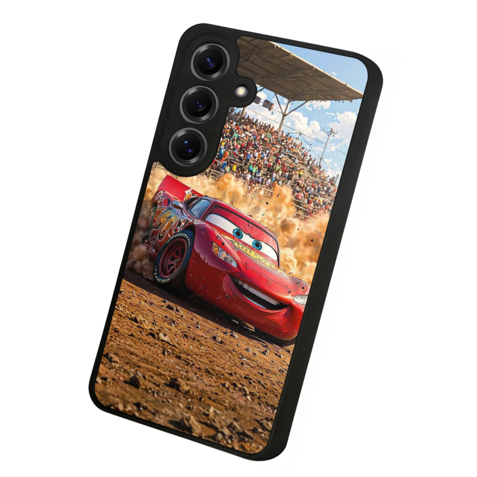 Samsung Galaxy S25 Uyumlu Şimsek McQueen Tasarımlı Glossy Premium Kılıf