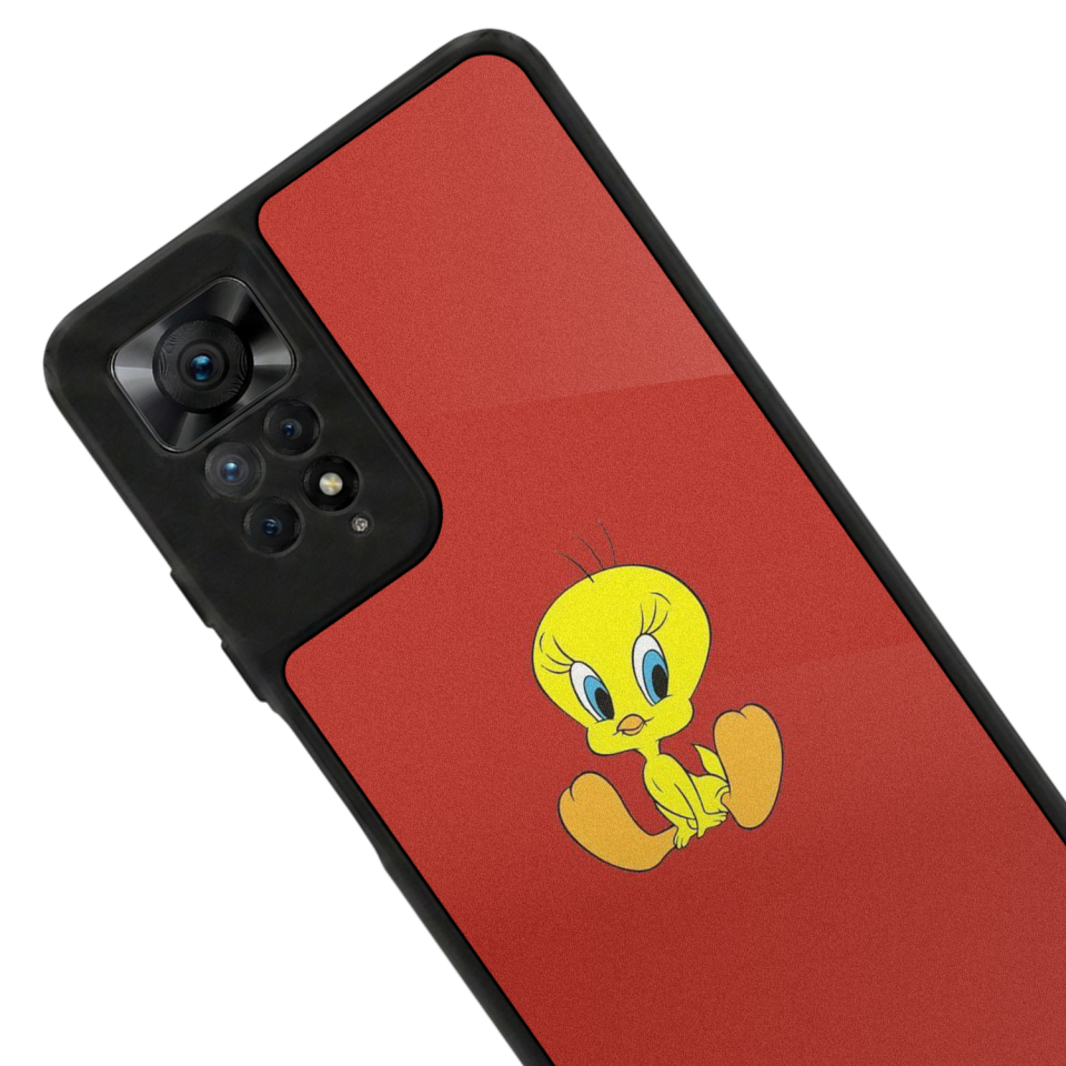 Xiaomi Redmi Note 12 Pro Uyumlu Tweety Tasarımlı Glossy Premium Kılıf