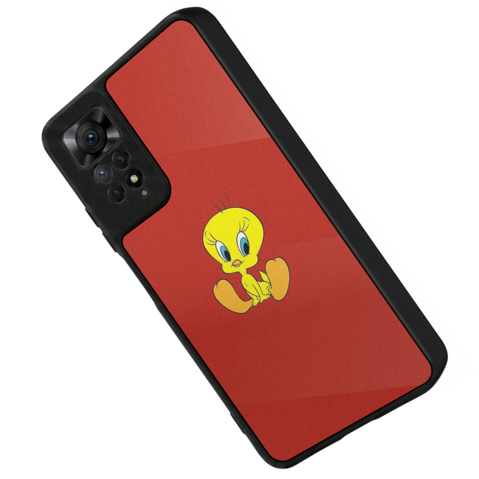 Xiaomi Redmi Note 12 Pro Uyumlu Tweety Tasarımlı Glossy Premium Kılıf