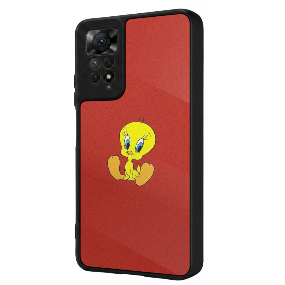 Xiaomi Redmi Note 12 Pro Uyumlu Tweety Tasarımlı Glossy Premium Kılıf