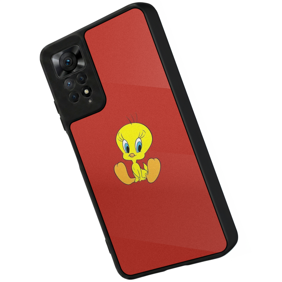 Xiaomi Redmi Note 12 Pro Uyumlu Tweety Tasarımlı Glossy Premium Kılıf