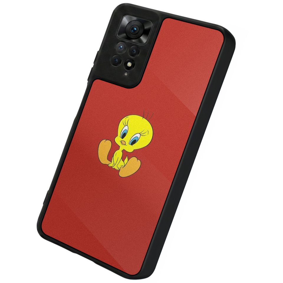 Xiaomi Redmi Note 12 Pro Uyumlu Tweety Tasarımlı Glossy Premium Kılıf