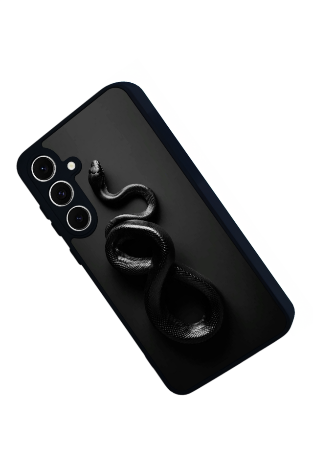 Samsung Galaxy S24 FE Uyumlu Yılan Tasarımlı Glossy Premium Kılıf