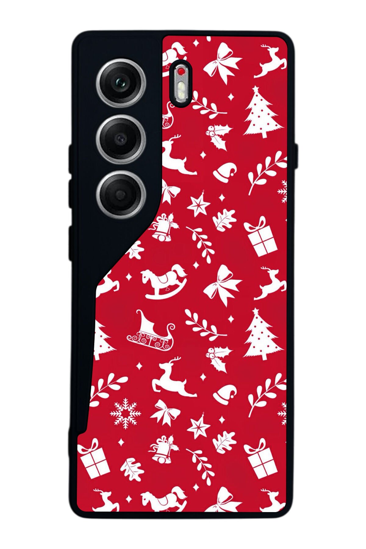 Tecno Camon 40 Uyumlu Yilbasi Christmas Tasarımlı Glossy Premium Kılıf
