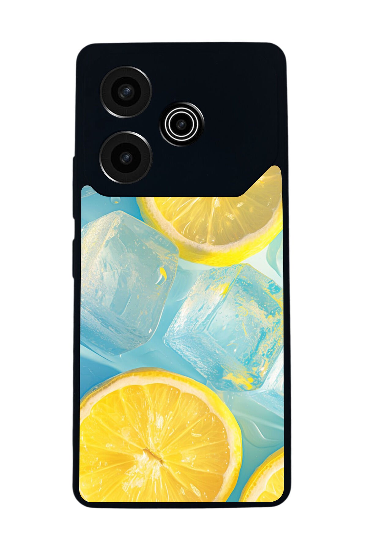 Tecno Pova 6 Uyumlu Limon Tasarımlı Glossy Premium Kılıf