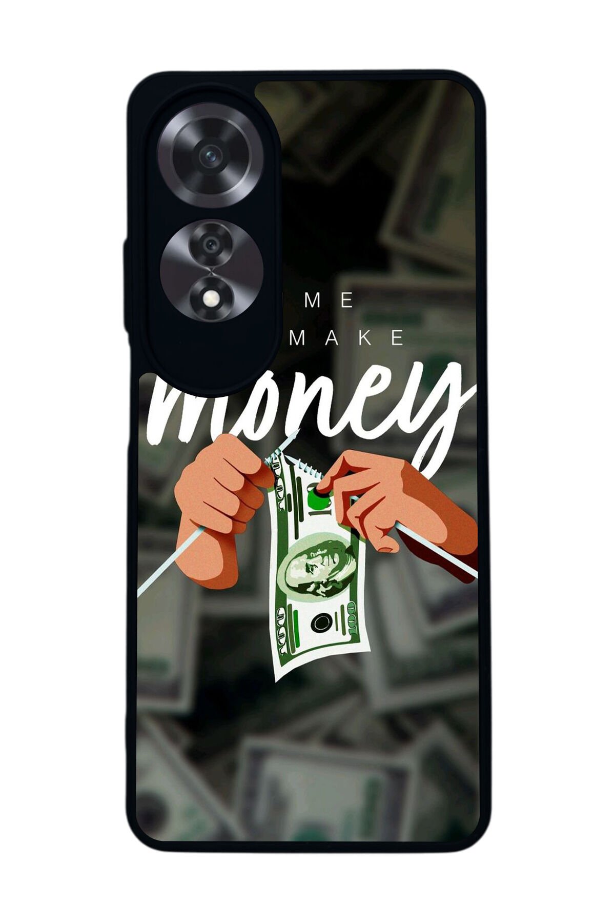 Oppo A60 Mat Siyah uyumlu Kılıf – Yumuşak Silikon, Koruyucu, Şok Emici Kapak