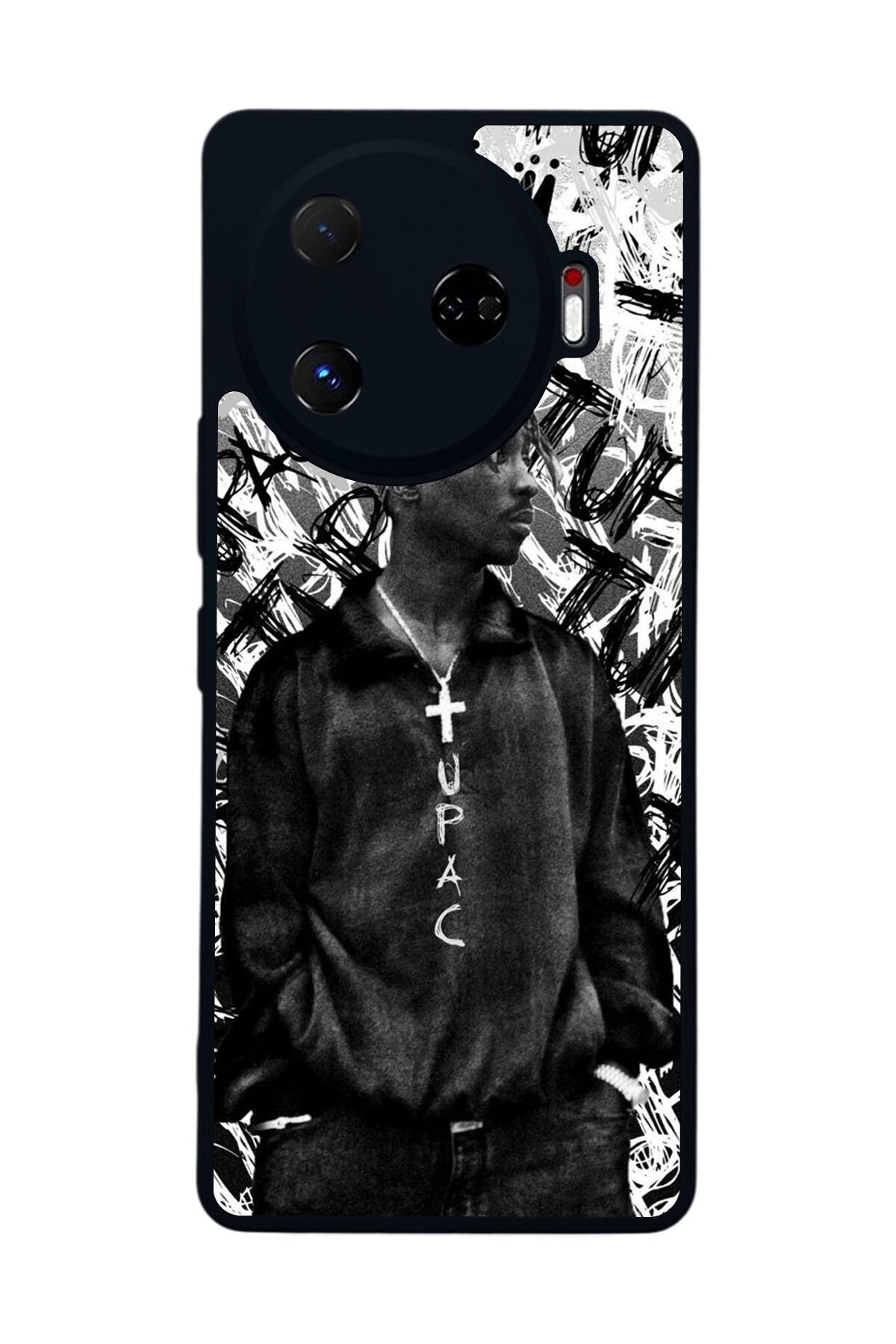 Tecno Camon 30 Pro Uyumlu Tupac Tasarımlı Glossy Premium Kılıf