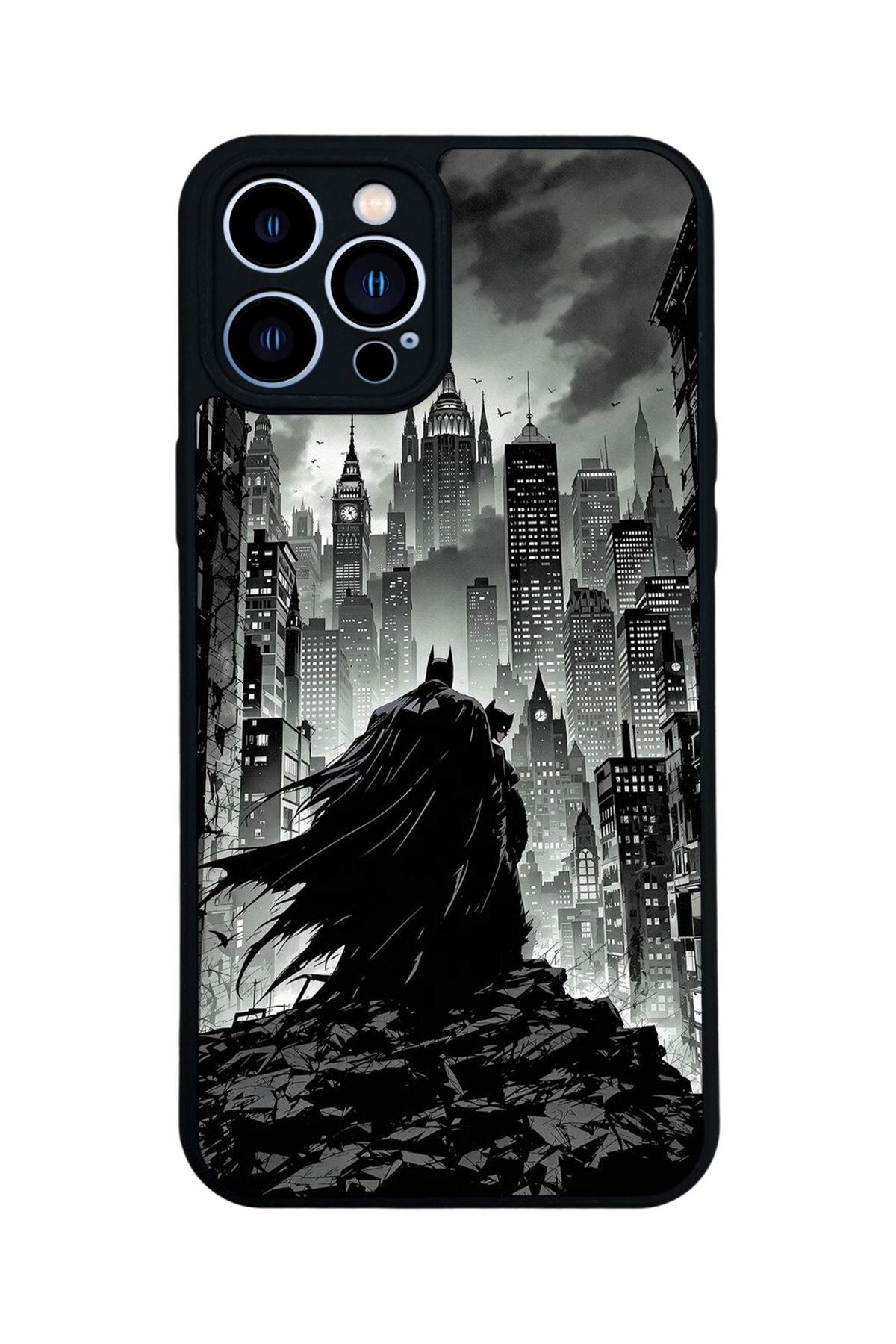 iPhone 13 Pro Max Uyumlu Batman Tasarımlı Glossy Premium Kılıf