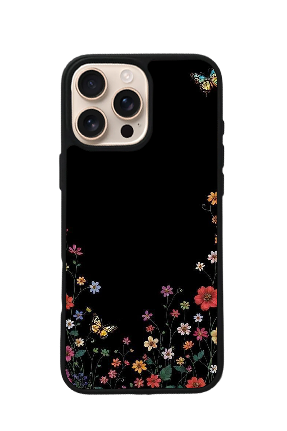 iPhone 16 Pro Max Uyumlu Floral Tasarımlı Glossy Premium Kılıf