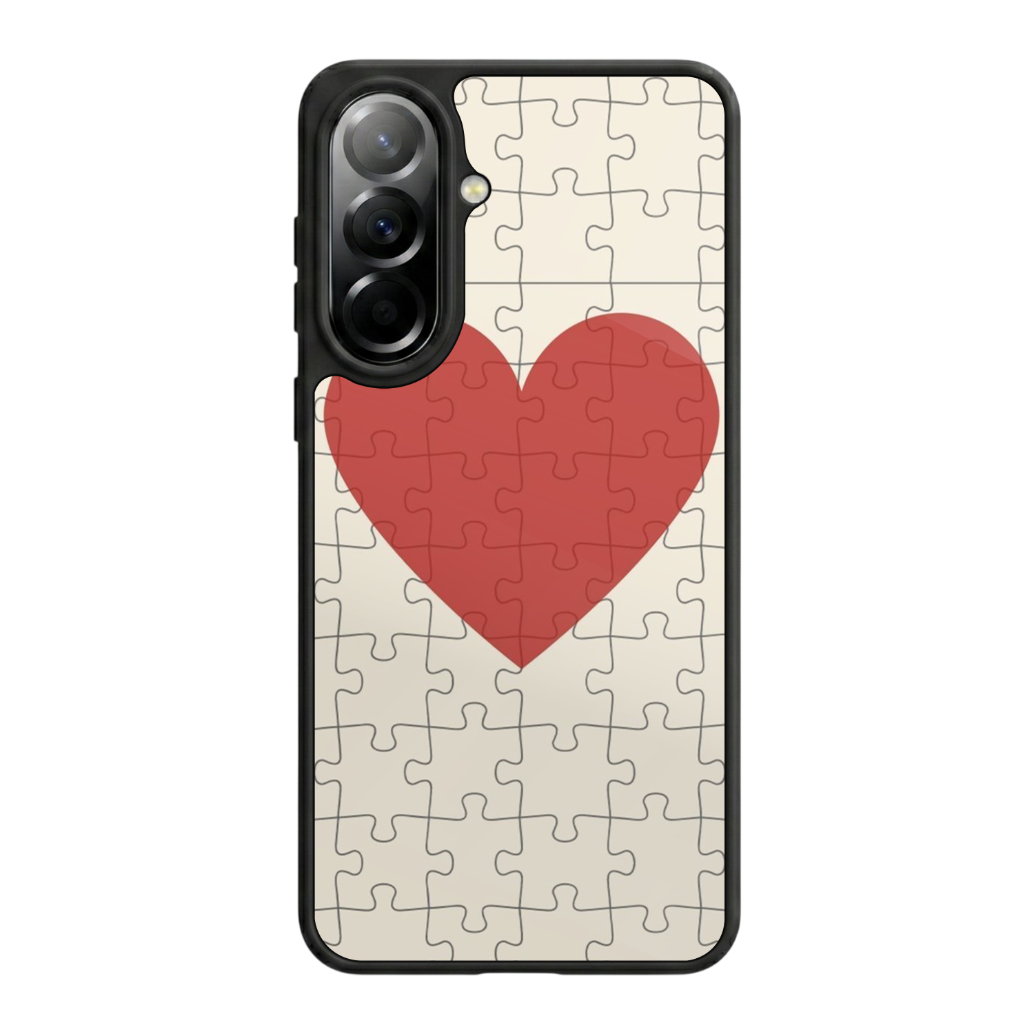 Samsung Galaxy A57 Uyumlu Kalp Love Tasarımlı Glossy Premium Kılıf