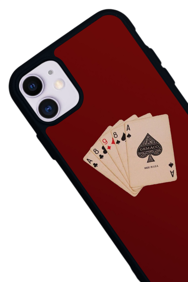 iPhone 11 Uyumlu Kart Tasarımlı Glossy Premium Kılıf
