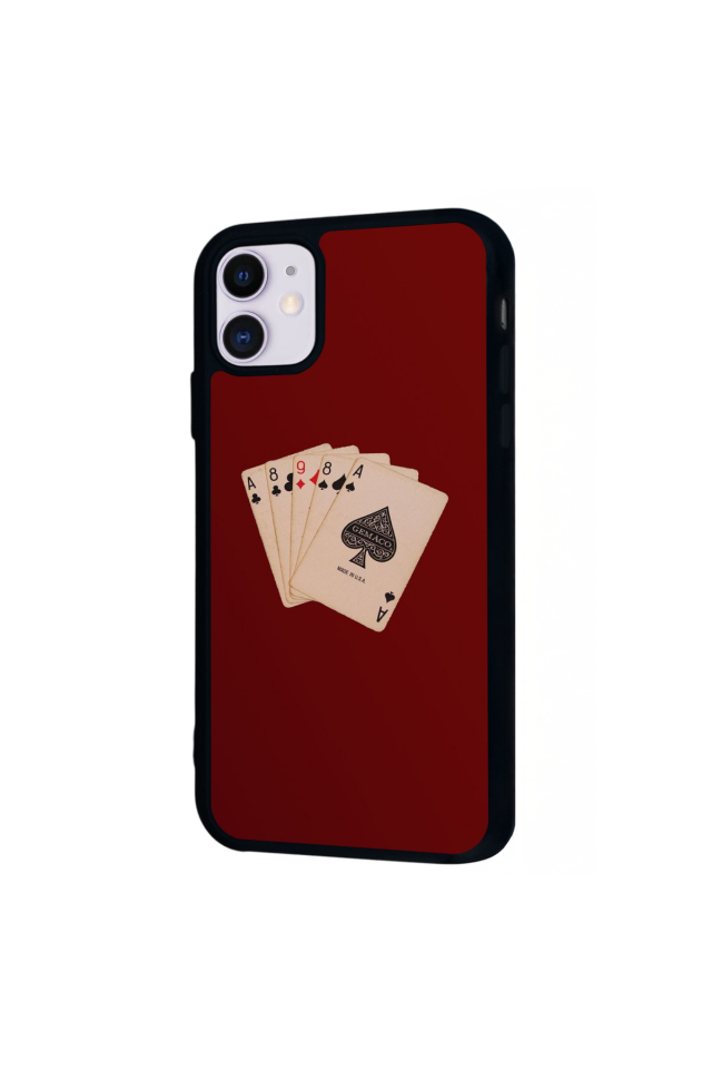 iPhone 11 Uyumlu Kart Tasarımlı Glossy Premium Kılıf