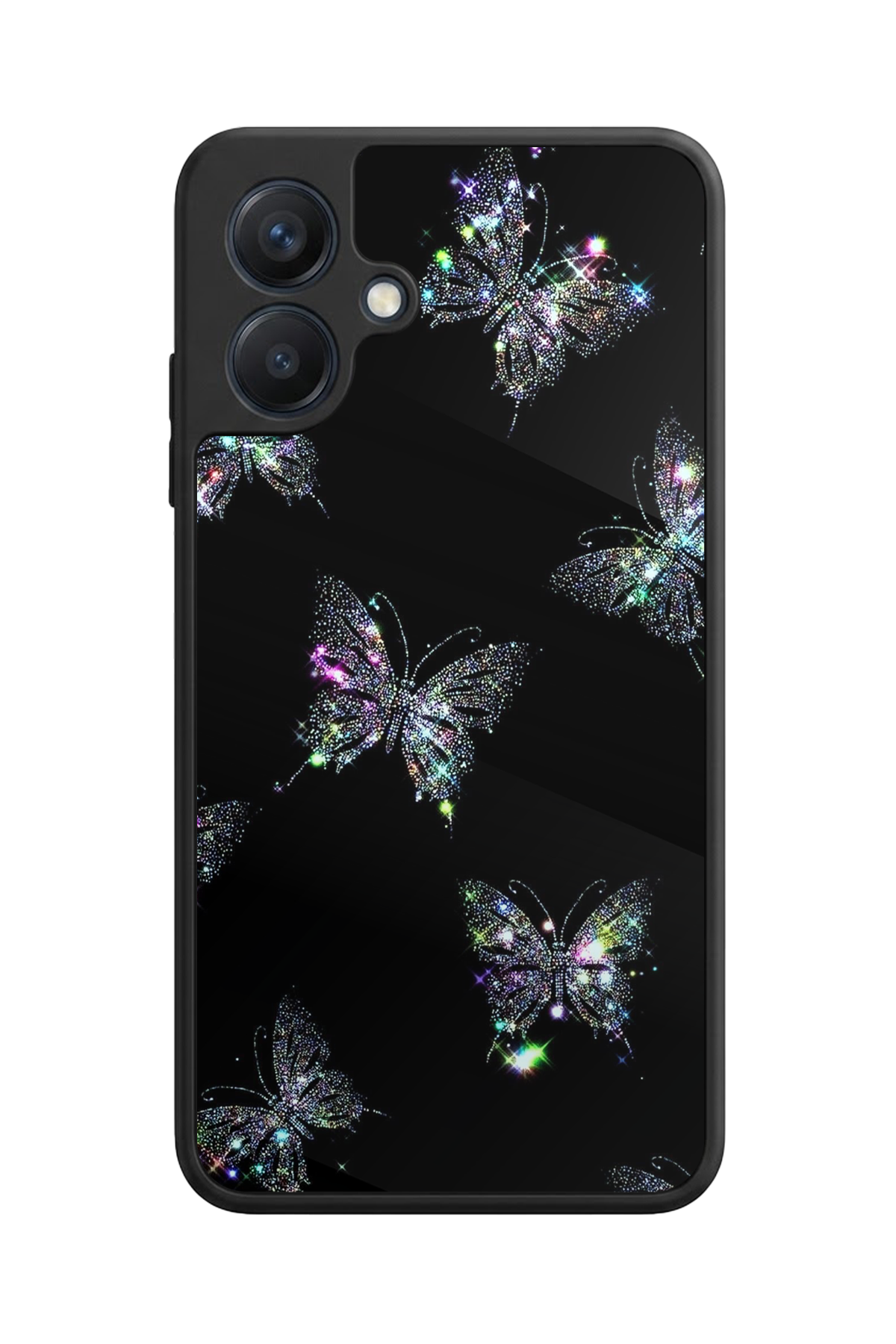 Samsung Galaxy A07 Uyumlu Kelebek Tasarımlı Glossy Premium Kılıf