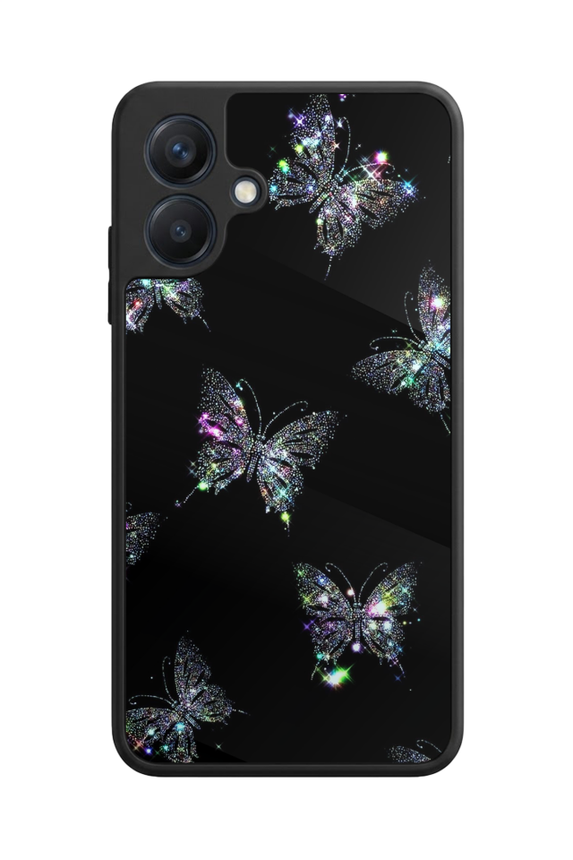 Samsung Galaxy A07 Uyumlu Kelebek Tasarımlı Glossy Premium Kılıf