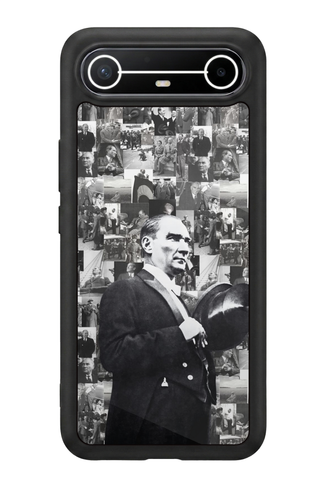 Tecno Spark Slim 5G Uyumlu Mustafa Kemal Ataturk Tasarımlı Glossy Premium Kılıf