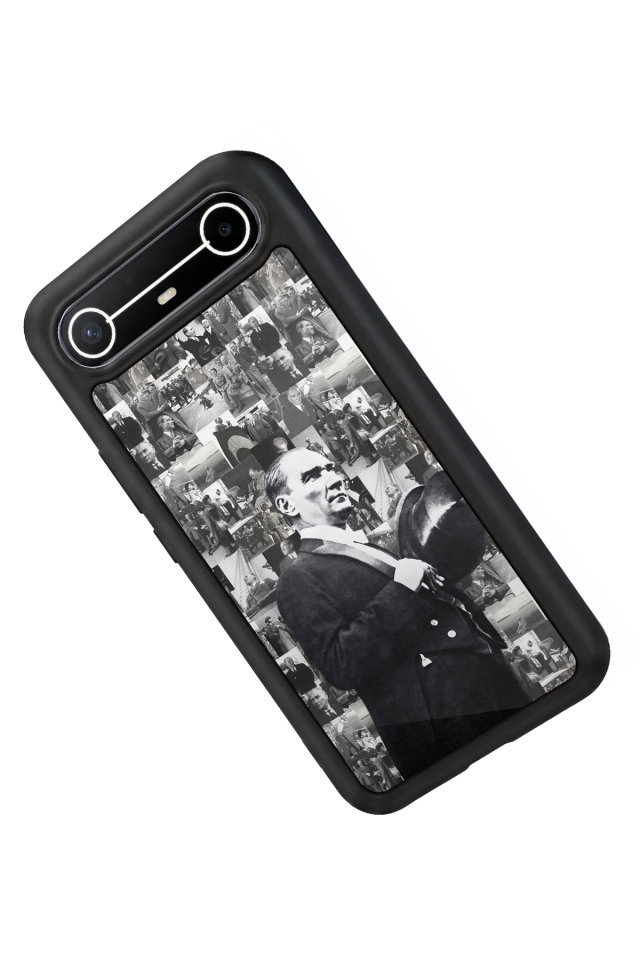 Tecno Spark Slim 5G Uyumlu Mustafa Kemal Ataturk Tasarımlı Glossy Premium Kılıf