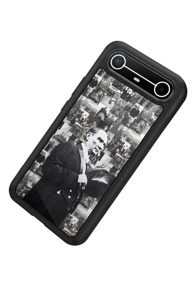 Tecno Spark Slim 5G Uyumlu Mustafa Kemal Ataturk Tasarımlı Glossy Premium Kılıf