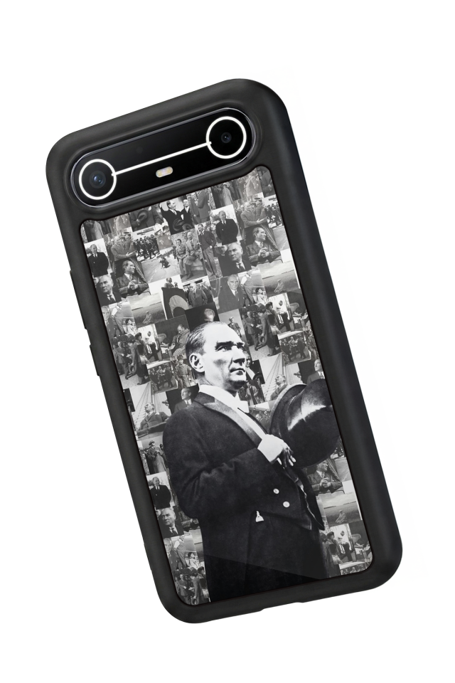 Tecno Spark Slim 5G Uyumlu Mustafa Kemal Ataturk Tasarımlı Glossy Premium Kılıf