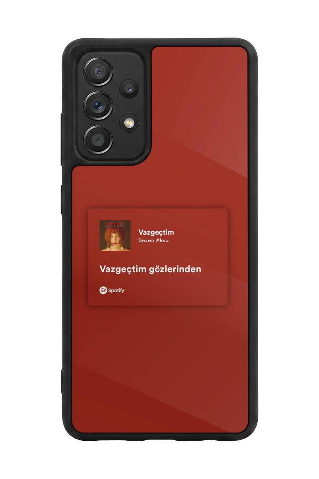 Samsung Galaxy A72 Uyumlu Sarki Sozleri Tasarımlı Glossy Premium Kılıf