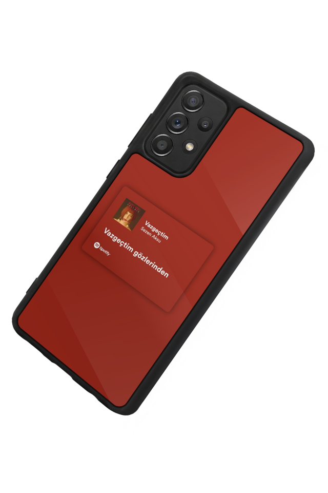 Samsung Galaxy A72 Uyumlu Sarki Sozleri Tasarımlı Glossy Premium Kılıf
