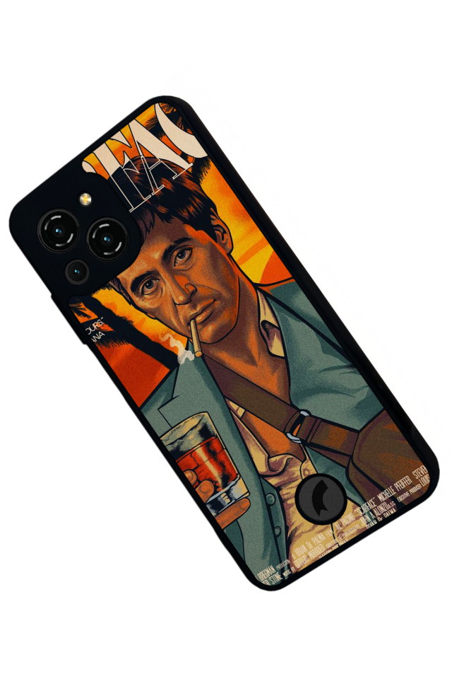 Reeder S23 Pro Max Uyumlu Scarface Tasarımlı Glossy Premium Kılıf