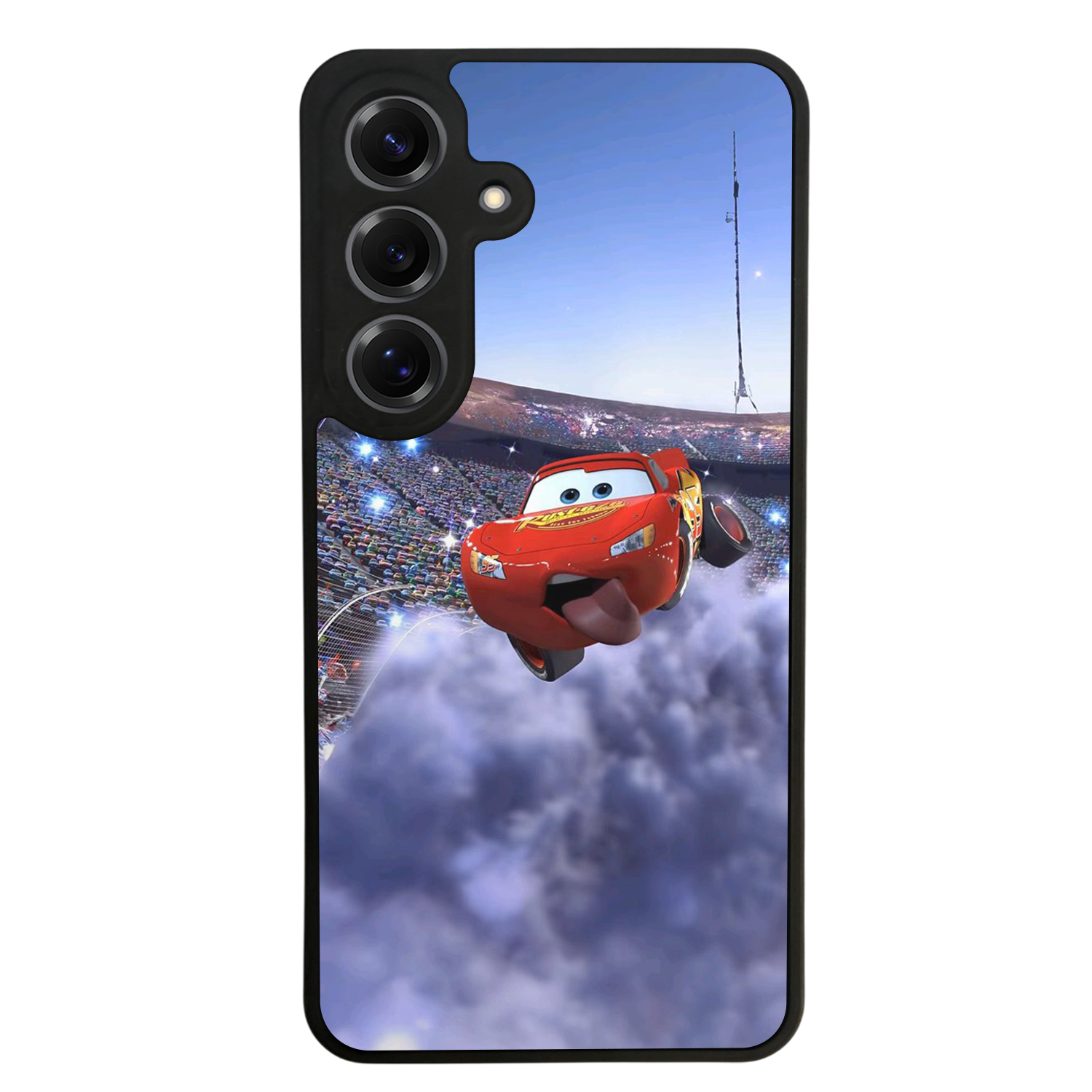 Samsung Galaxy S25 Uyumlu Şimsek McQueen Tasarımlı Glossy Premium Kılıf