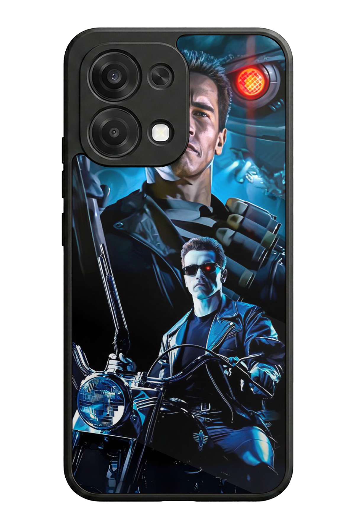 Oppo A6 Pro Uyumlu Terminator Tasarımlı Glossy Premium Kılıf