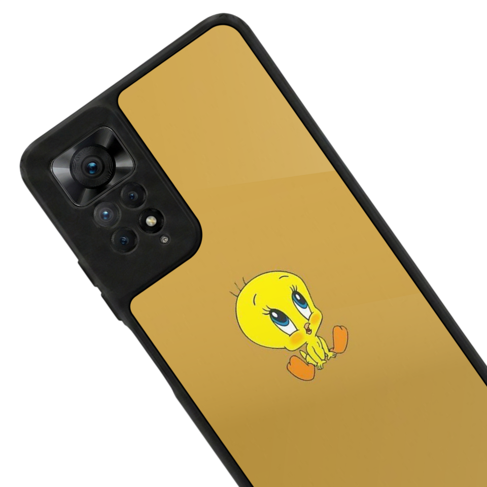 Xiaomi Redmi Note 12 Pro Uyumlu Tweety Tasarımlı Glossy Premium Kılıf