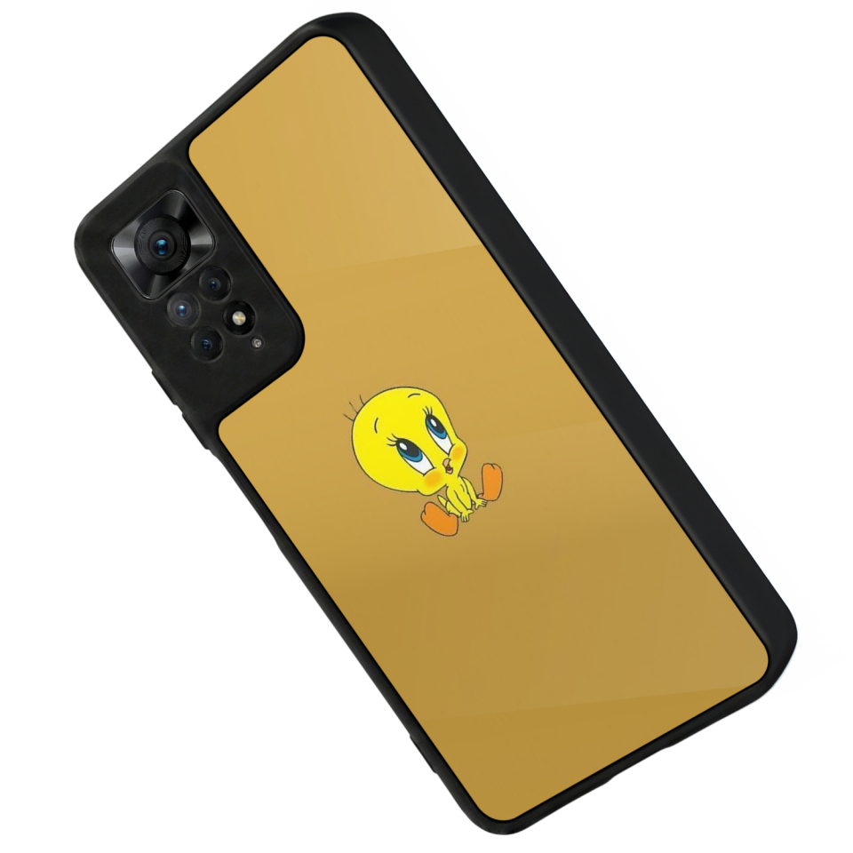 Xiaomi Redmi Note 12 Pro Uyumlu Tweety Tasarımlı Glossy Premium Kılıf