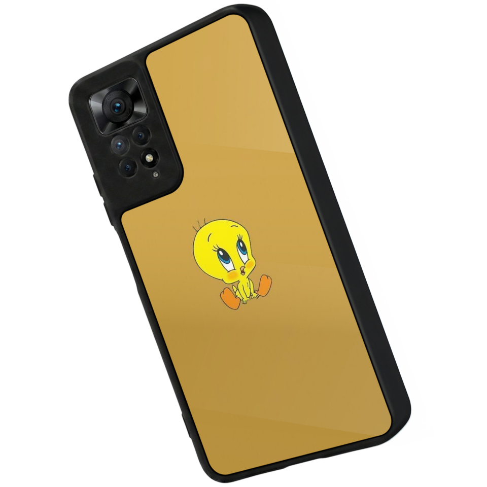 Xiaomi Redmi Note 12 Pro Uyumlu Tweety Tasarımlı Glossy Premium Kılıf