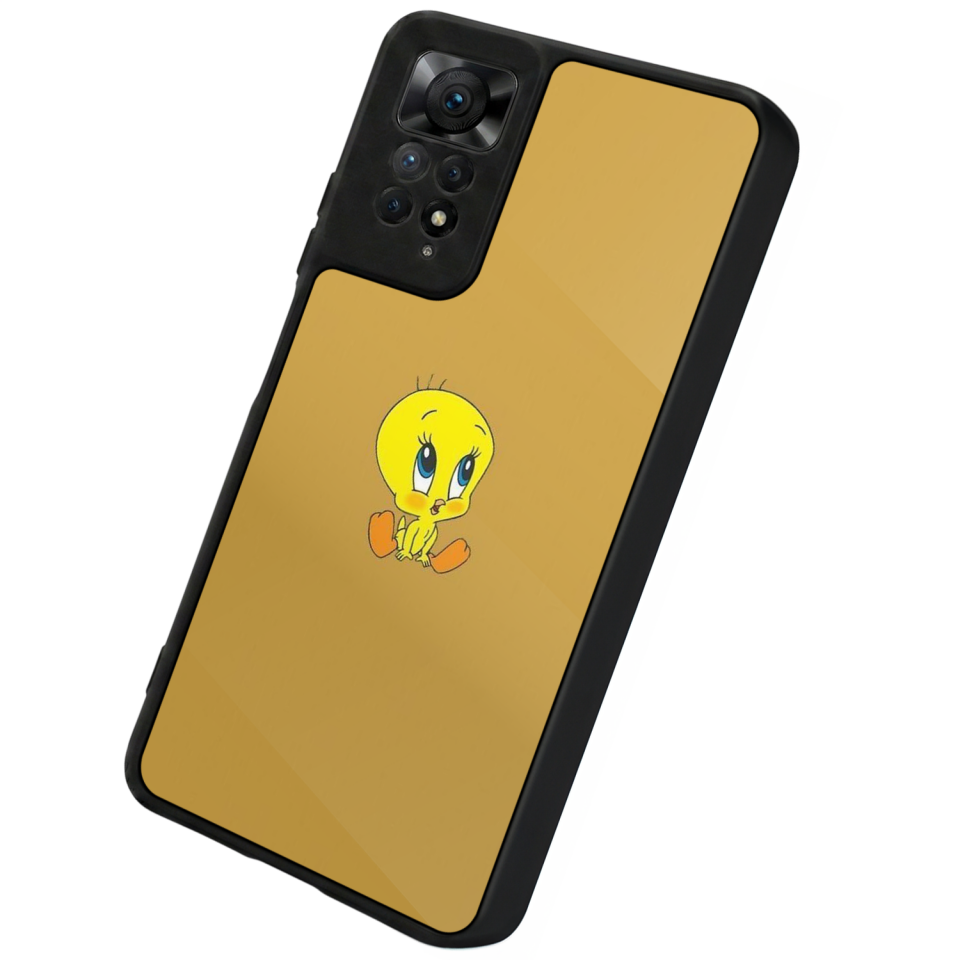 Xiaomi Redmi Note 12 Pro Uyumlu Tweety Tasarımlı Glossy Premium Kılıf