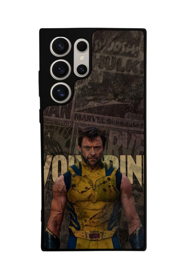 Samsung Galaxy S23 Ultra Uyumlu Wolverine Tasarımlı Glossy Premium Kılıf
