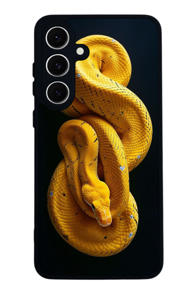 Samsung Galaxy S24 FE Uyumlu Yılan Tasarımlı Glossy Premium Kılıf