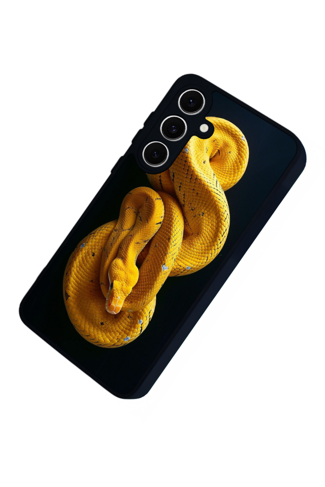 Samsung Galaxy S24 FE Uyumlu Yılan Tasarımlı Glossy Premium Kılıf