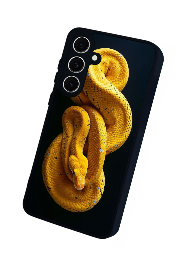 Samsung Galaxy S24 FE Uyumlu Yılan Tasarımlı Glossy Premium Kılıf