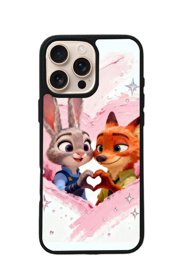 iPhone 15 Pro Max Uyumlu Zootropolis Tasarımlı Glossy Premium Kılıf