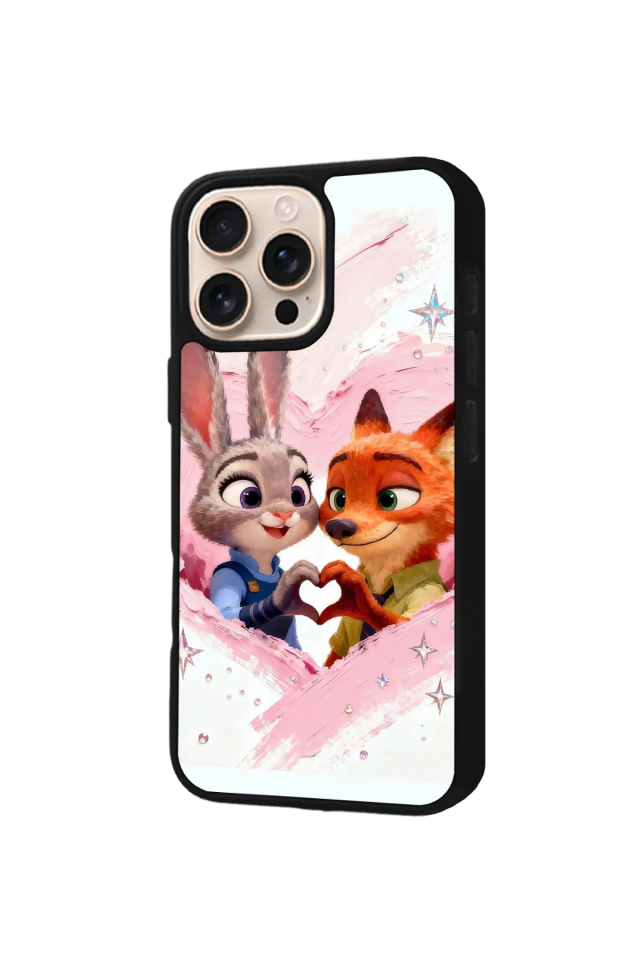 iPhone 15 Pro Max Uyumlu Zootropolis Tasarımlı Glossy Premium Kılıf