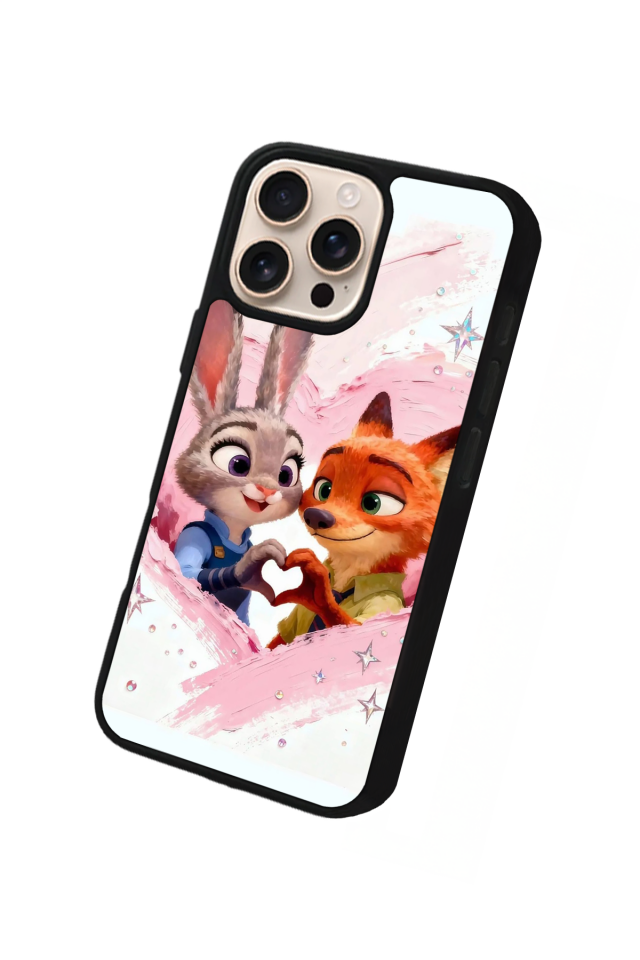 iPhone 15 Pro Max Uyumlu Zootropolis Tasarımlı Glossy Premium Kılıf