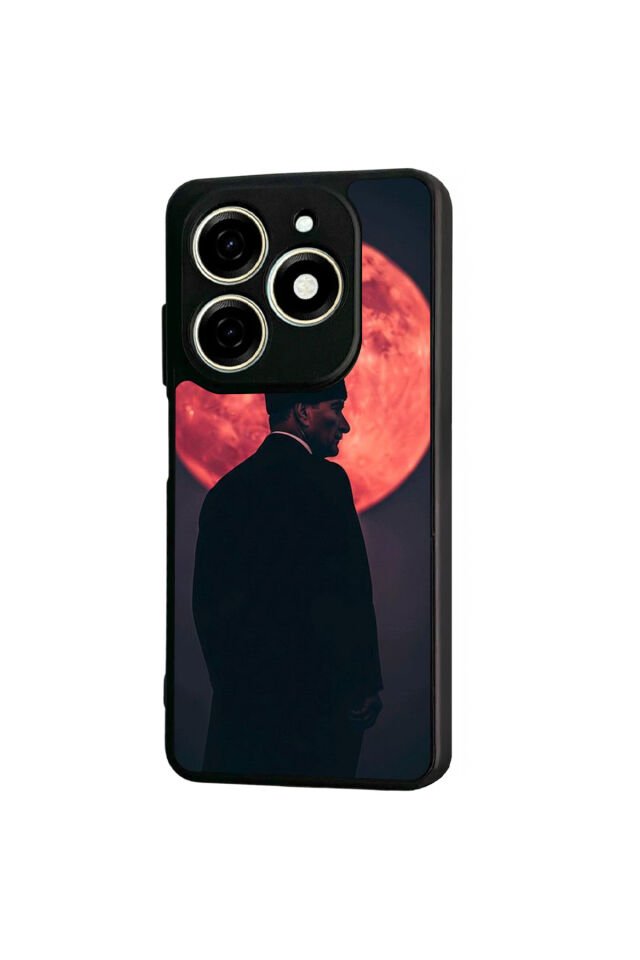 Tecno Spark 20/20C Uyumlu Mustafa Kemal Ataturk Tasarımlı Glossy Premium Kılıf
