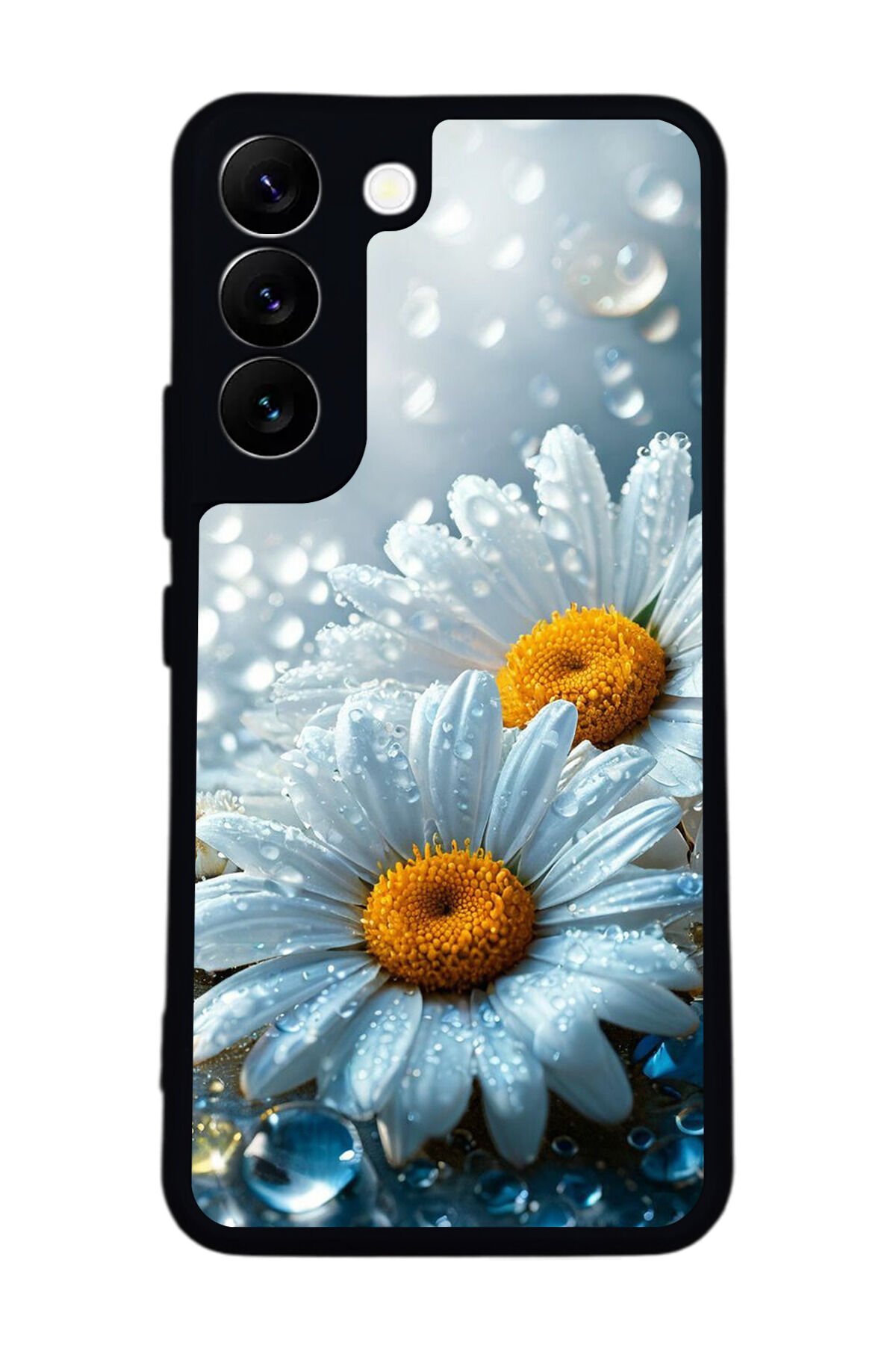 Samsung Galaxy S22 Uyumlu Cicek Tasarımlı Glossy Premium Kılıf