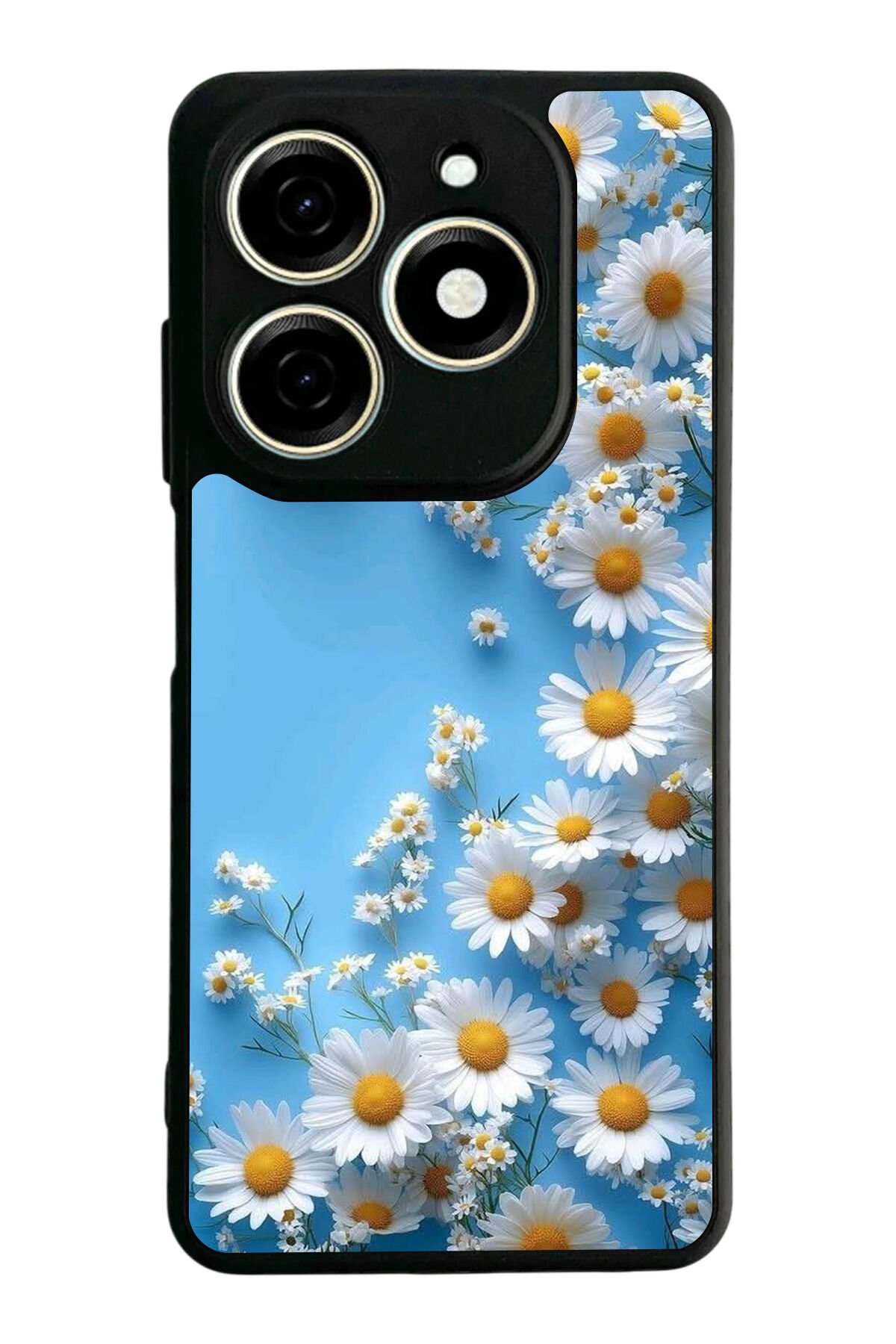 Infınıx Smart 8 Pro Uyumlu Cicek Tasarımlı Glossy Premium Kılıf