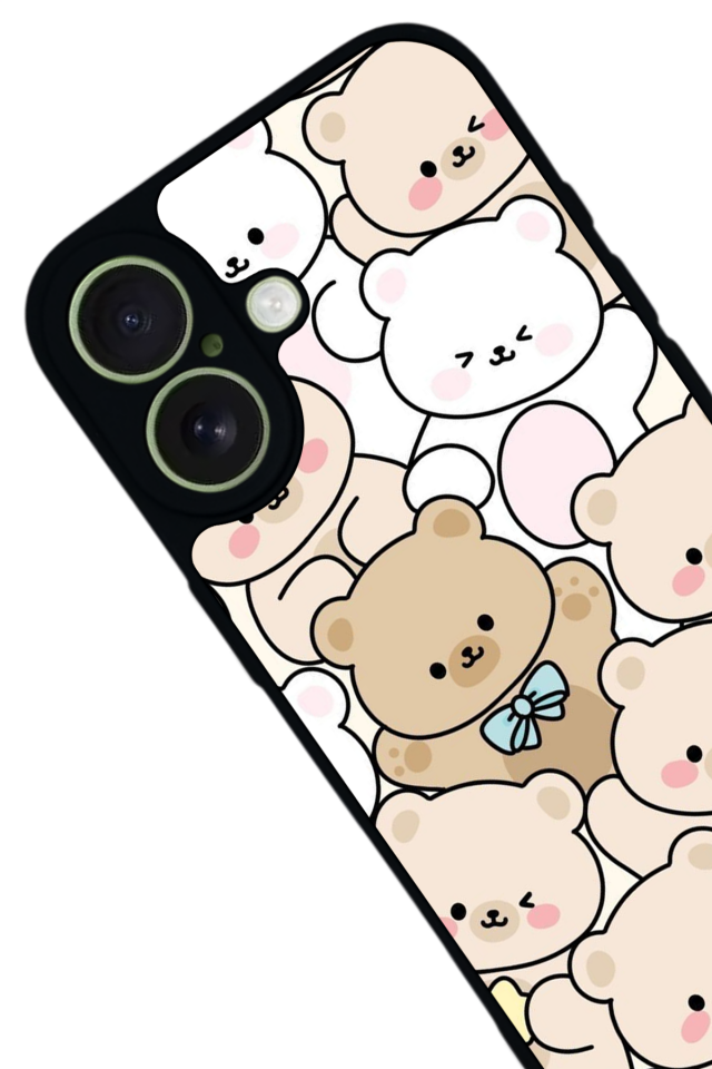 iPhone 17 Uyumlu Ayı Tasarımlı Glossy Premium Kılıf