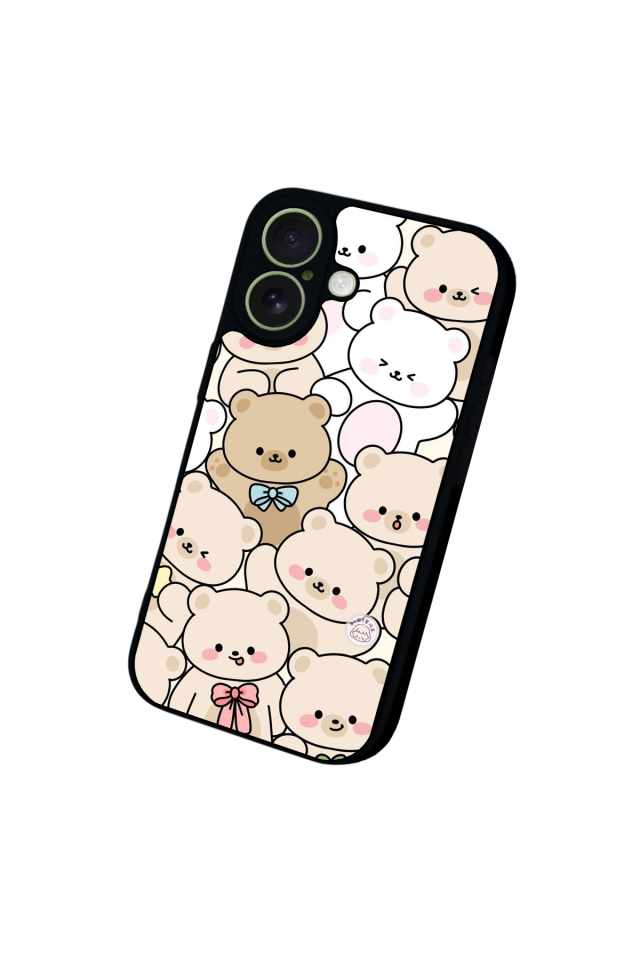 iPhone 17 Uyumlu Ayı Tasarımlı Glossy Premium Kılıf