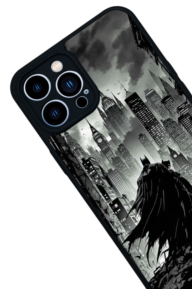iPhone 13 Pro Max Uyumlu Batman Tasarımlı Glossy Premium Kılıf