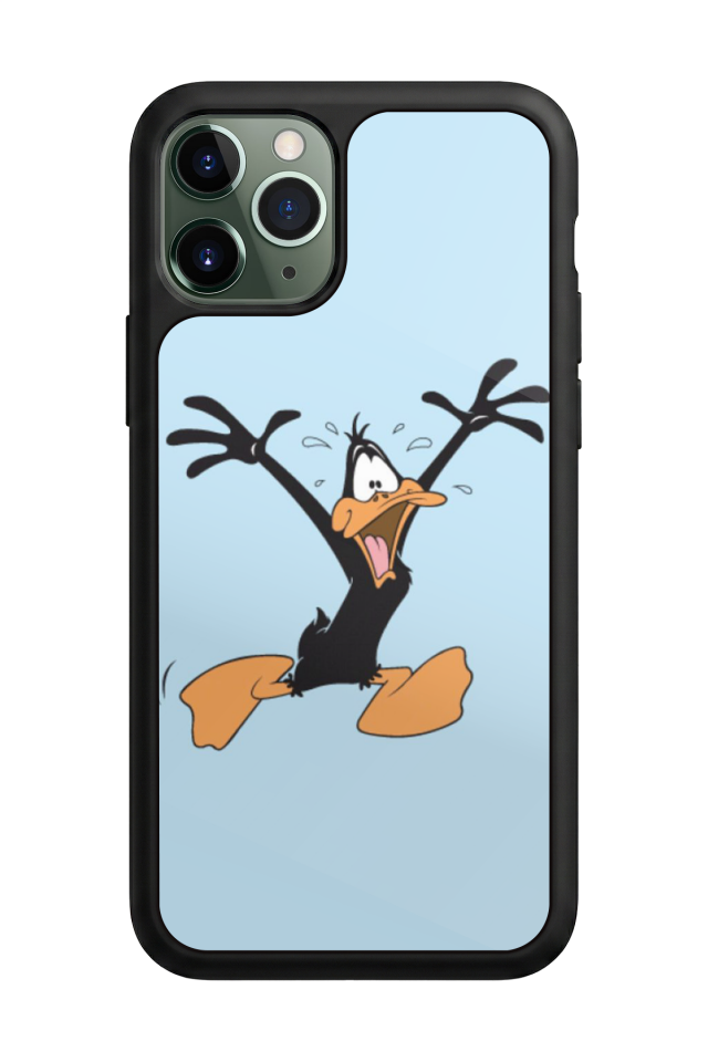 iPhone 11 Pro Max Uyumlu Daffy duck Tasarımlı Glossy Premium Kılıf